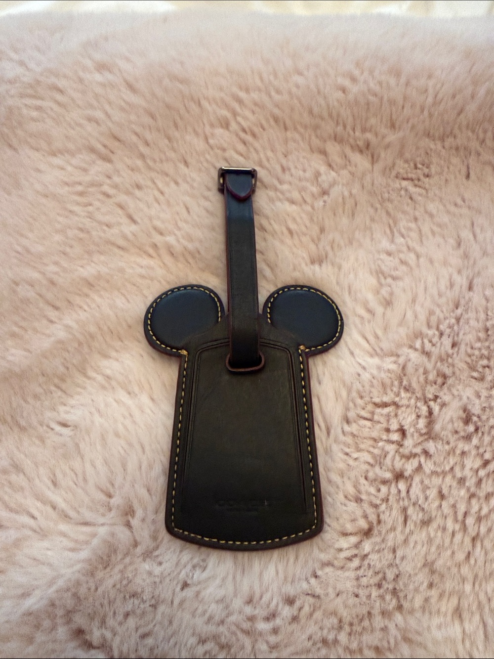 Coach x Disney Mickey Mouse Black Luggage Tag